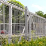 Pannello Recinzione Modulare Cancellata Rete Metallica Elettrosaldata Grigio Chiaro cm 200 x 103 h