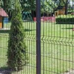 Palo Tubolare Marrone 50x50 mm - Altezza Palo 150 cm - Completo di 3 Piastrine - a Cementare