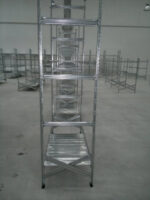 Spalla per scaffalature metalliche completa di diagonali , distanziali e basi Alta 300 cm prof 40 cm Portata 1500kg - immagine 2