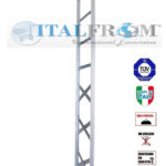 Spalla per scaffalature metalliche completa di diagonali , distanziali e basi Alta 350 cm Prof 40 cm Portata 2000kg