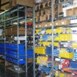 Scaffalatura industriale a ripiani lunghezza 15 metri , altezza 2,50 mt, profondità 40 cm  con 5 ripiani in altezza