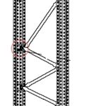(TS4) SPALLA COMPLETA ALTEZZA 250 PROFONDITA' 100 CM  PORTATA 7360 Kg