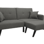 Divano Letto Sofa 192x90x84cm Divanetti 2 Piazze con Allungo Colore Grigio ITALFROM®