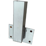 SUPPORTO A TASSELLARE CON ATTACCO LATERALE PER PALO QUADRO 50X50