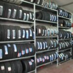 SCAFFALATURA PORTA-GOMME COMPLETA LUNGHEZZA 7,30 METRI , ALTEZZA 2,00 MT , PROFONDITA' 30 CM CON 3 LIVELLI DI CARICO