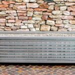 Fioriera Modulare Integrabile con Panca e Sedile 1,2 m in Acciaio Inox