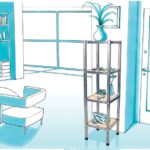 PORTABIANCHERIA A PIANI  IN ACCIAIO INOX