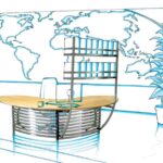 KIT LIBRERIA PER SCRIVANIA “BOOMERANG”