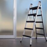 SCALA A LIBRO 3 GRADINI  ACCIAIO INOX