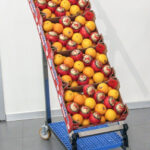 Espositore Bancarella Inclinabile Piano Singolo Acciaio Inox