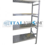 z MODULO CONTINUATIVO- scaffalatura da magazzino zincata H 200 cm , L 150 cm , PROF.30 cm , con 4 ripiani,PORTATA OGNUNO 145 Kg