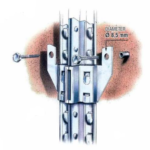 STAFFA FISSAGGIO A MURO