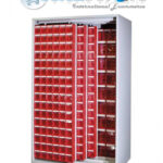 Armadio Vuoto a 3 Pannelli Scorrevoli per Contenitori Multibox