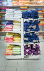 SCAFFALATURA GONDOLA COMPLETA L 13,40 MT , H 166 CM , PROF. 50+50 CM , BASE + 4 RIPIANI - immagine 5