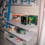 SCAFFALATURA MURALE COMPLETA LUNGHEZZA 10,80 MT , H 200 CM , PROF.50 CM , BASE + 5 RIPIANI