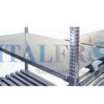 RIPIANO LISCIO PER SCAFFALATURE INOX L 120 X 50 CM ,COMPLETO , PORTATA 100 Kg