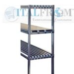 SPALLA PER SCAFFALATURE INOX H 85 X 50 CM ,COMPLETA DI TRAVERSINI E BASI ,PORTATA 2500 Kg