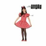 Costume per Bambini Minnie Mouse 26947 Rosso Fantasia 5-6 Anni (2 Pezzi) - immagine 2