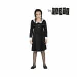 Costume per Bambini Th3 Party Wednesday Nero Taglia 7-9 Anni
