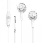 Auricolari In-Ear con Tasto Multifunzionale e Microfono CF08 Bianco