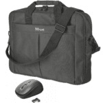 Borsa Laptop Trust con Tracolla e Mouse Wireless per 16'