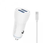 Caricatore Auto Newtop CC14 con 2 USB e Cavo Type-C