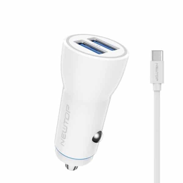 Caricatore-Auto-Newtop-CC14-con-2-USB-e-Cavo-Type-C-big-12696-887.jpg Caricatore Auto Newtop CC14 con 2 USB e Cavo Type-C - immagine 1