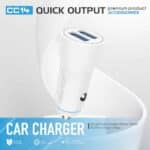 Caricatore Auto Newtop CC14 con 2 USB per Ricarica Rapida - immagine 2