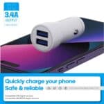 Caricatore Auto Newtop CC14 con 2 USB per Ricarica Rapida - immagine 5