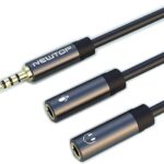 Cavo Adattatore  AD22: Jack 3.5mm M a 3.5mm F Microfono e Audio
