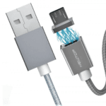Cavo MICRO USB Magnetico 2.1A 100cm in Alluminio e TPE Grey
