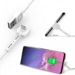 Cavo usb ricarica angolato con funzione supporto per vedere film chat  Lightning