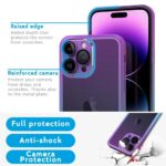 Cover Moda Color per Apple iPhone con Protezione Fotocamera Viola,IPHONE 11 PRO MAX - immagine 3
