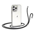 Cover Trasparente NEWTOP CV36 con Laccetto Nero per iPhone IPHONE 16