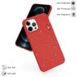 Cover per iPhone TPU Soft Resistente e Leggera Rosso,IPHONE 14 PRO MAX - immagine 4