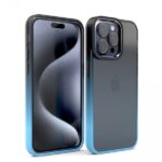 Cover per iPhone Trasparente con Cornici Colorate AM12 Duo Croma Blu,IPHONE 15 PLUS