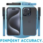 Cover per iPhone Trasparente con Cornici Colorate AM12 Duo Croma Blu,IPHONE 15 PLUS - immagine 2