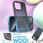 Cover per iPhone Trasparente con Cornici Colorate AM12 Duo Croma Blu,IPHONE 15 PLUS - immagine 3