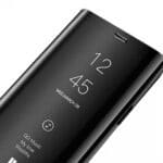 Custodia Clear View per Huawei - Protezione a Libro Elegante Nero Lucido,P30 PRO