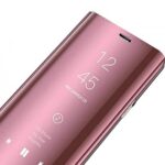 Custodia Clear View per Huawei - Protezione a Libro Elegante Rosa Cromato,P30 PRO