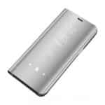 Custodia Clear View per Samsung Galaxy: Protezione e Design Elegante Argento Cromato,GALAXY S10E