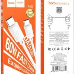 Hoco X88 Cavo Type-C 60W Ricarica Rapida Laptop e Smartphone Bianco