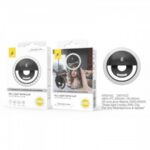 Mini Anello LED per Selfie con Clip - 3 Livelli di Luminosità Nero