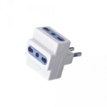 Presa Tripla 16A con 3 Prese a T 10/16A, 1500W Bianco Extrastar
