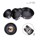 Set Tortiere 18-23.5-28 Cm Apribili per Dolci Perfetti Bakery Chef Esclusivo
