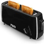 Tostapane Pem 2 Fette con Griglia Lunga e Funzione Scongelamento
