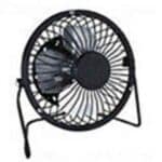 Ventilatore Nataluna USB da Tavolo in Metallo Freschezza Estiva Nero