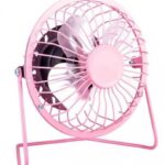 Ventilatore Nataluna USB da Tavolo in Metallo Freschezza Estiva Rosa