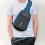 Zaino Monospalla Antifurto con USB e Aux Newtop BR03 - immagine 2