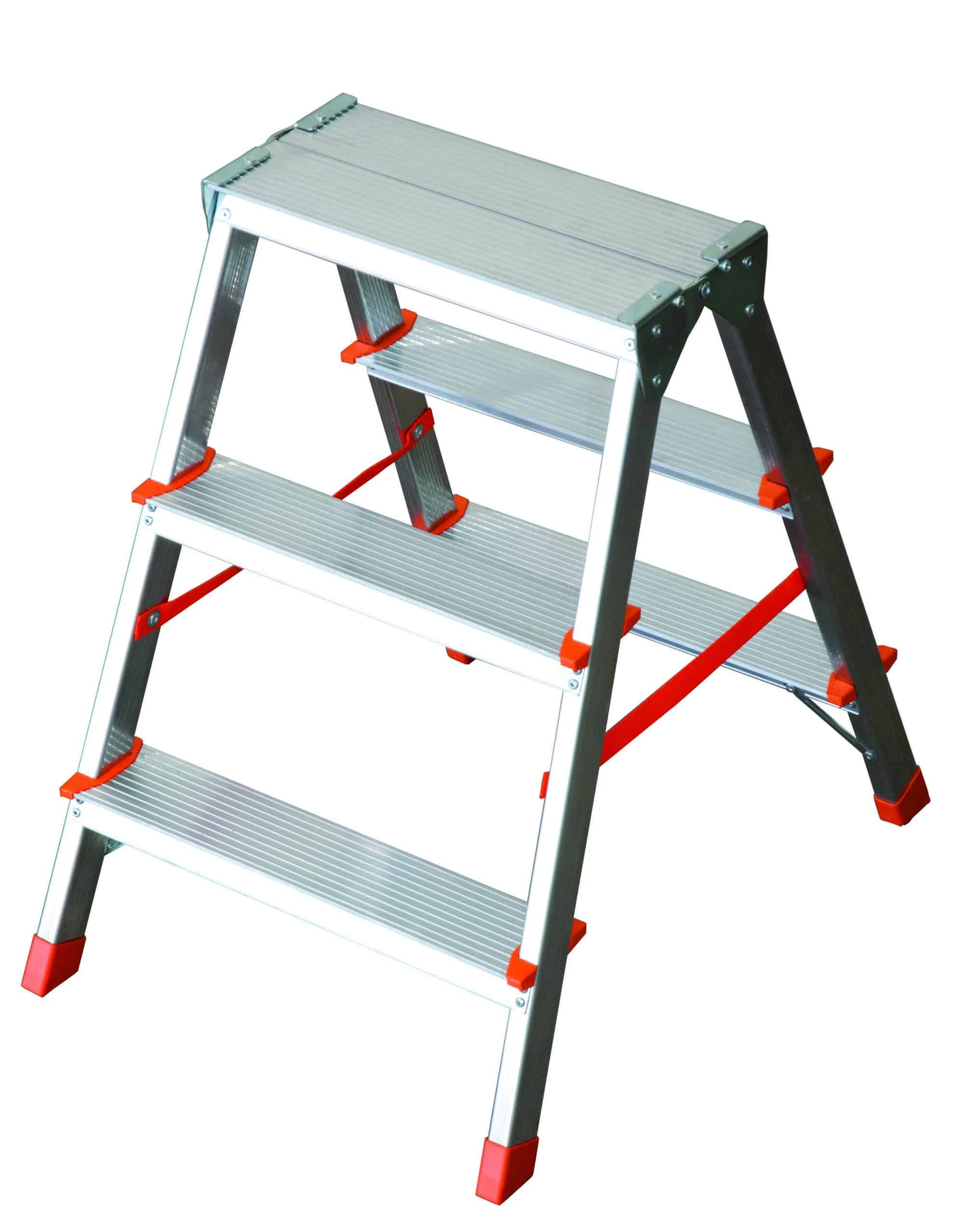 1007622.jpg Facal SGABELLO IN ALLUMINIO FILO doppia salita 3 gradini - immagine 1